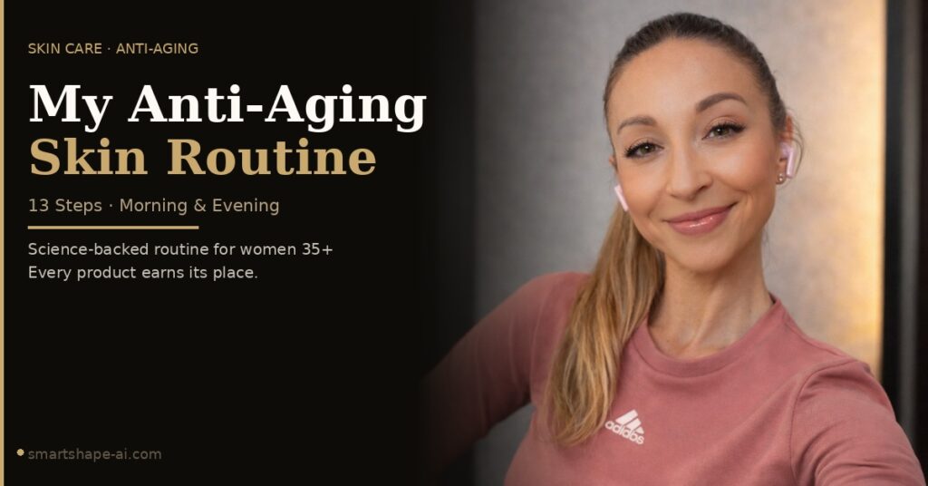 My Anti-Aging Skin Routine (13 Steps, Morning + Evening)